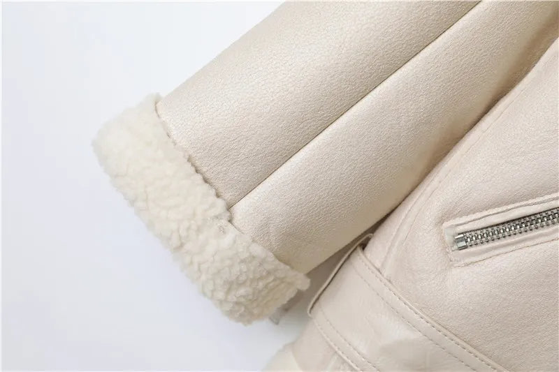 Cindy | Dikke Faux Leren Jas