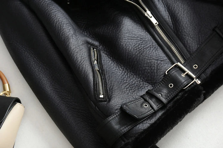 Cindy | Dikke Faux Leren Jas