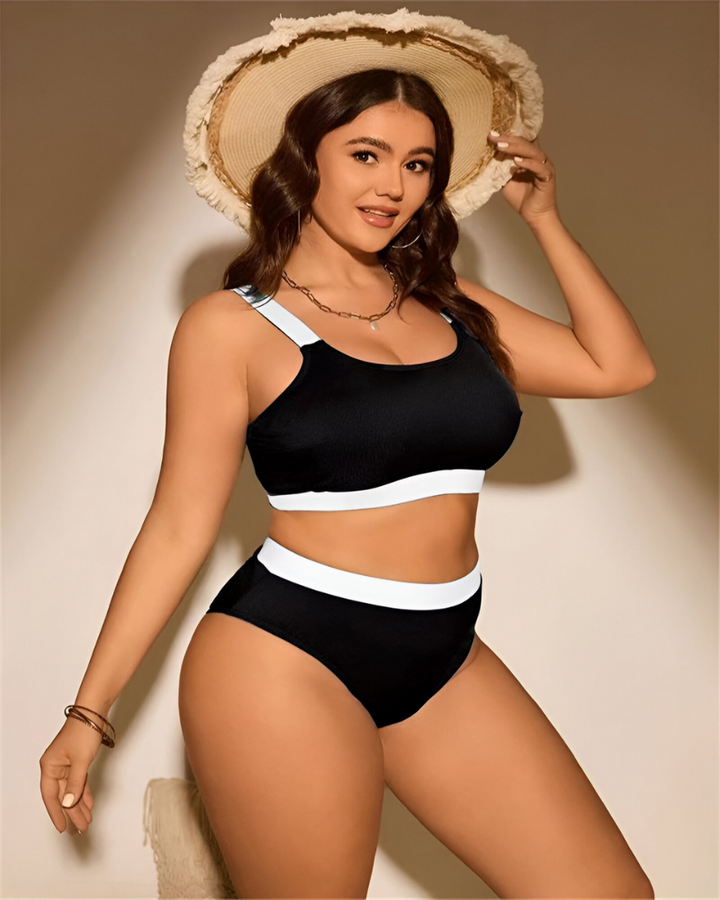 Lely™ | Plus Size Stretchy Tummy Control Bikini