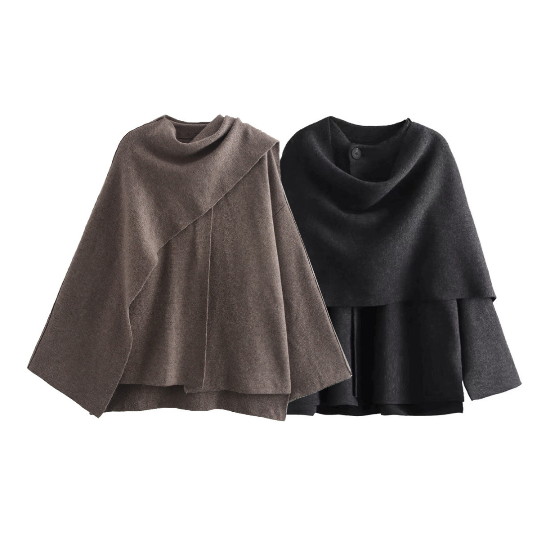 Claire | Elegante cape-stijl jas