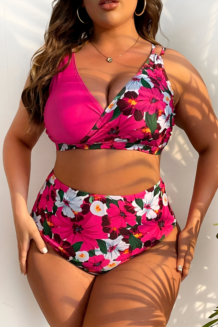 Nela™ | Plus Size Stretchy Tummy Control Bikini