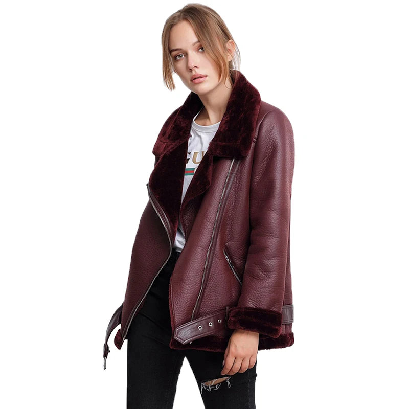 Cindy | Dikke Faux Leren Jas