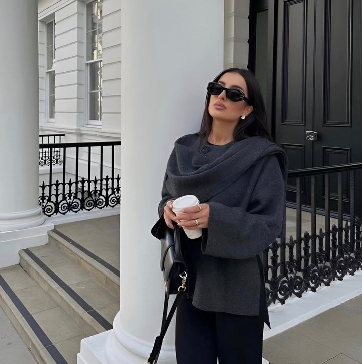 Claire | Elegante cape-stijl jas