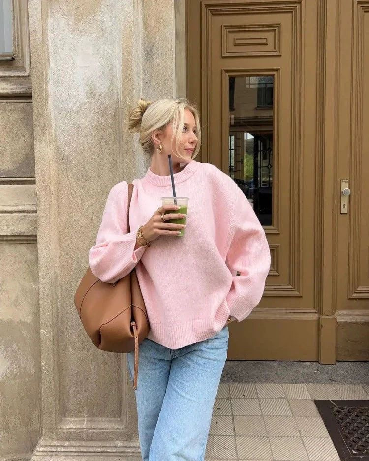 Emely | Roze Oversized Trui