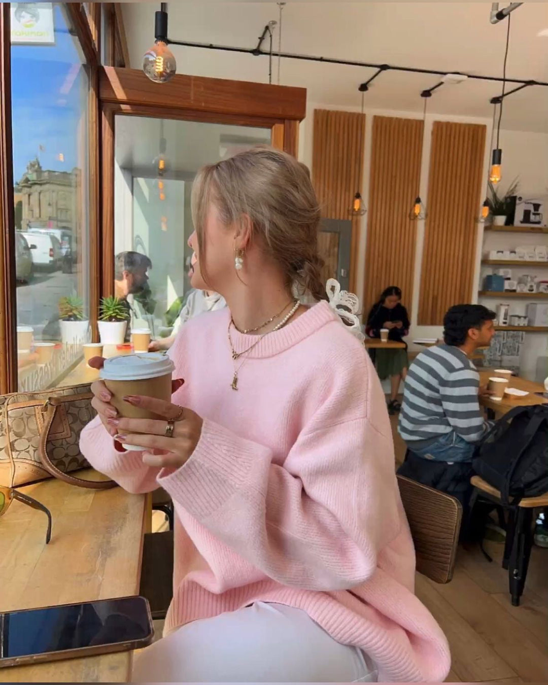 Emely | Roze Oversized Trui