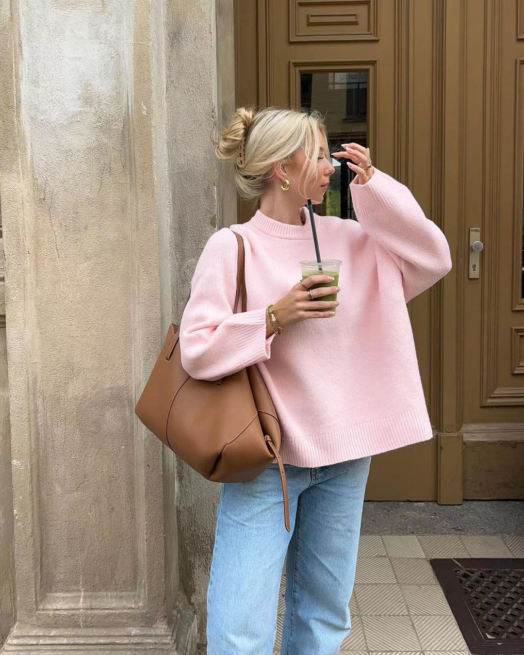 Emely | Roze Oversized Trui