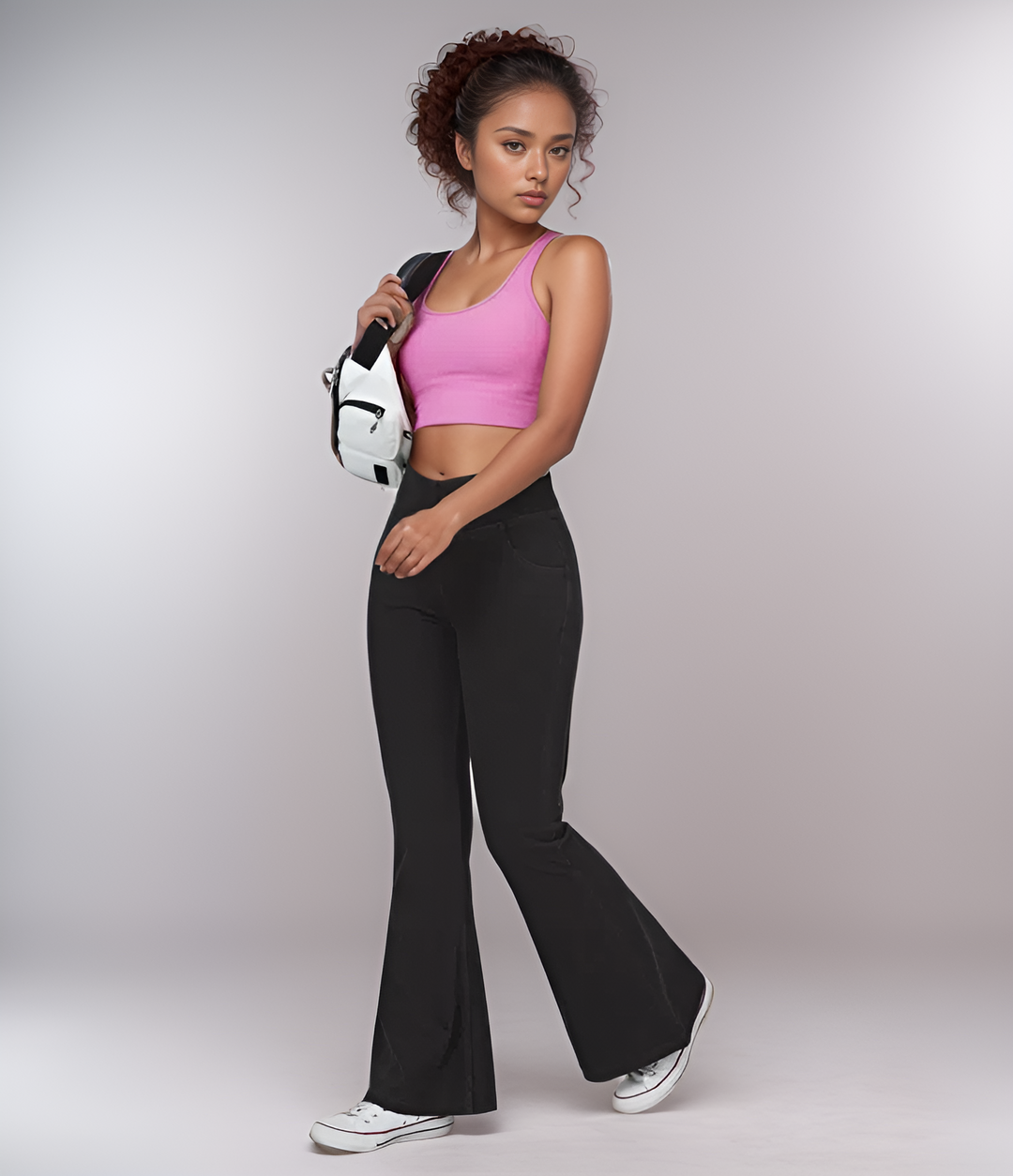 Emmy Flare Broek | Elastisch en Vormgevend