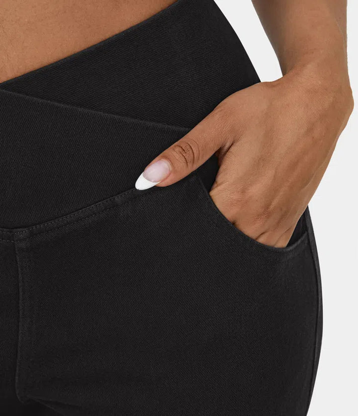 Emmy Flare Broek | Elastisch en Vormgevend